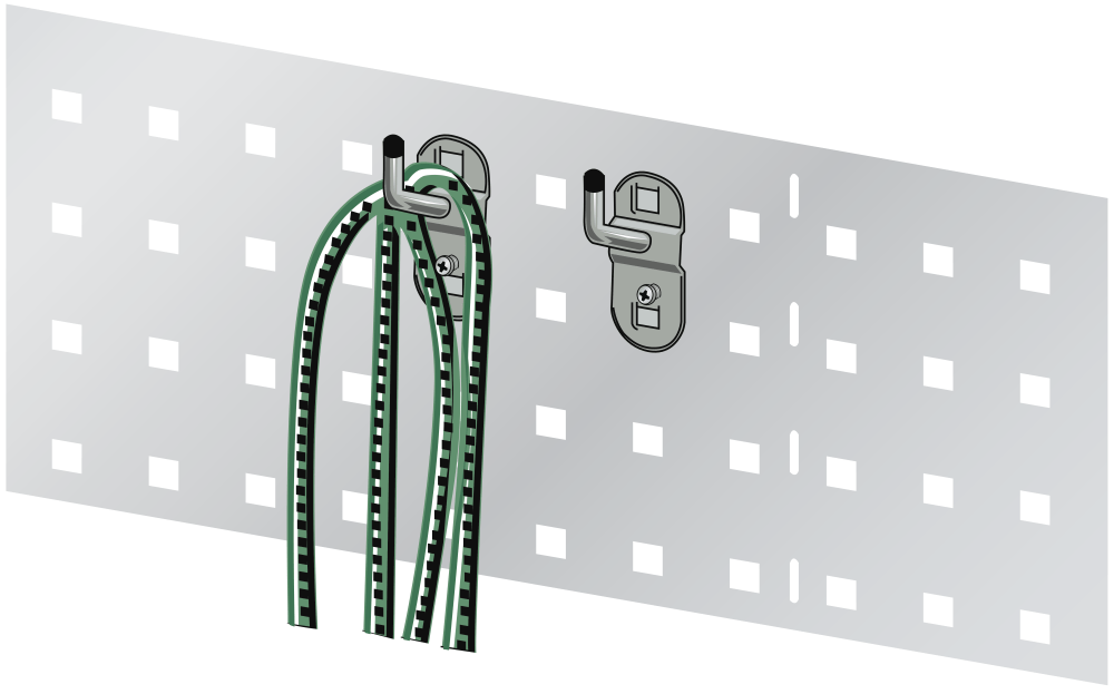 Tool holders vertical simple (L) 125mm 5 pcs.