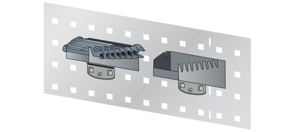 SpaNer holder for 8 parts