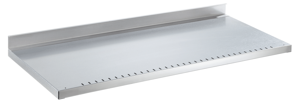 Adjustable shelf (WxDxH) 1000x580x30mm 60kg with front lip