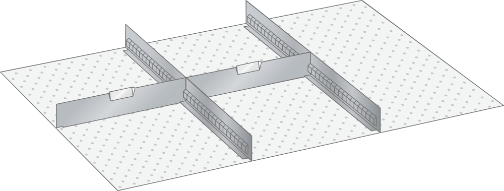 Set Dividers 54x36E (WxDxFH) 918x612x300mm