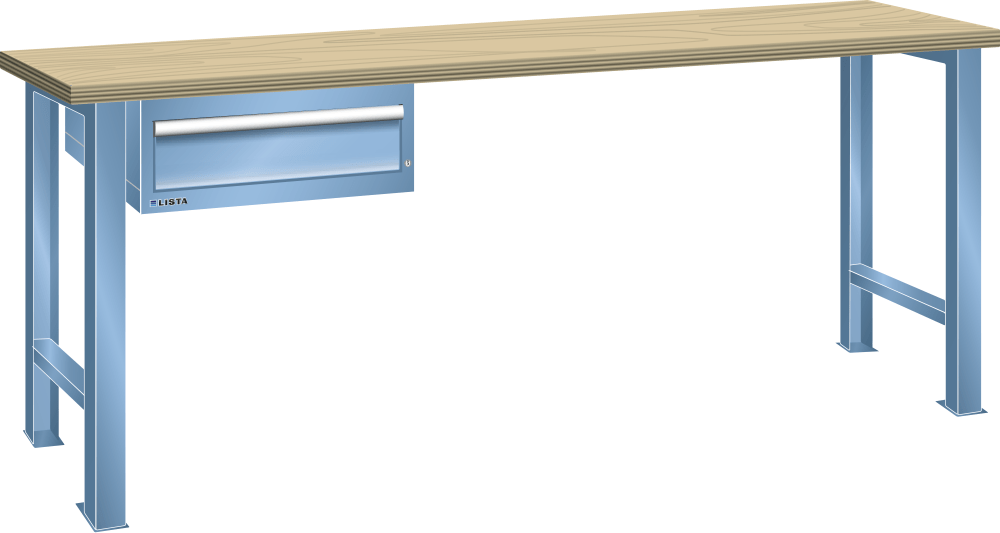 Workbench 27x36E (WxDxH) 2000x750x890mm Multiplex KEY Lock R5012
