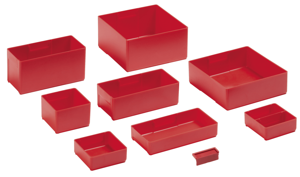 Plastic boxes 4.5x4.5E (WxDxH) 75x75x46mm 12 pcs.