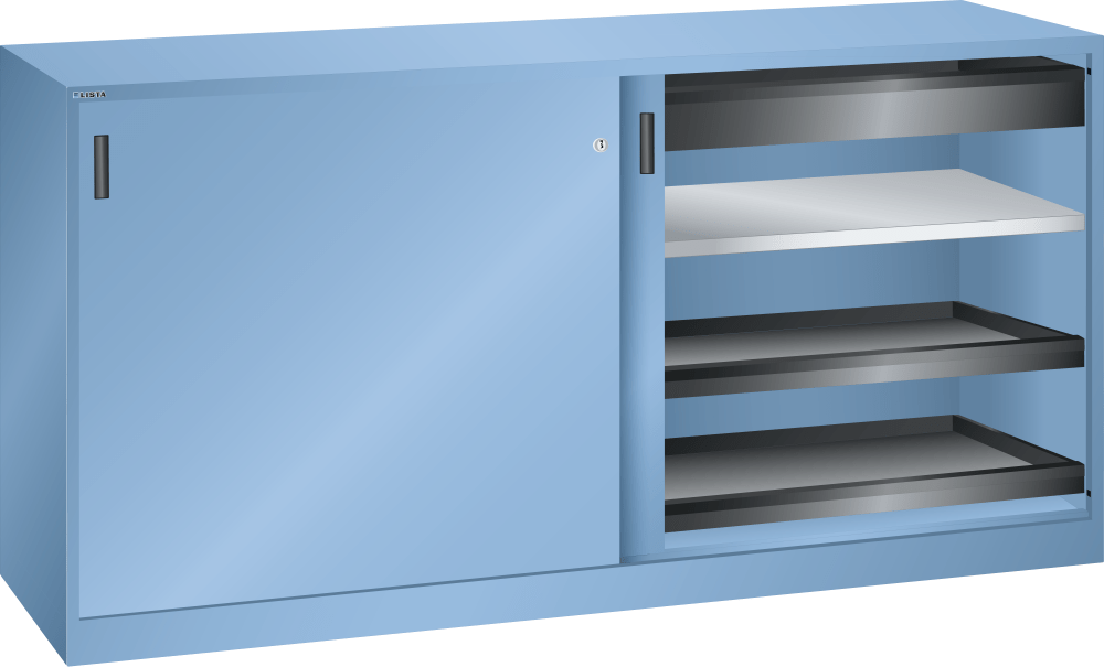 Sliding-door cabinet (WxDxH) 2000x580x1000mm KEY Lock R5012