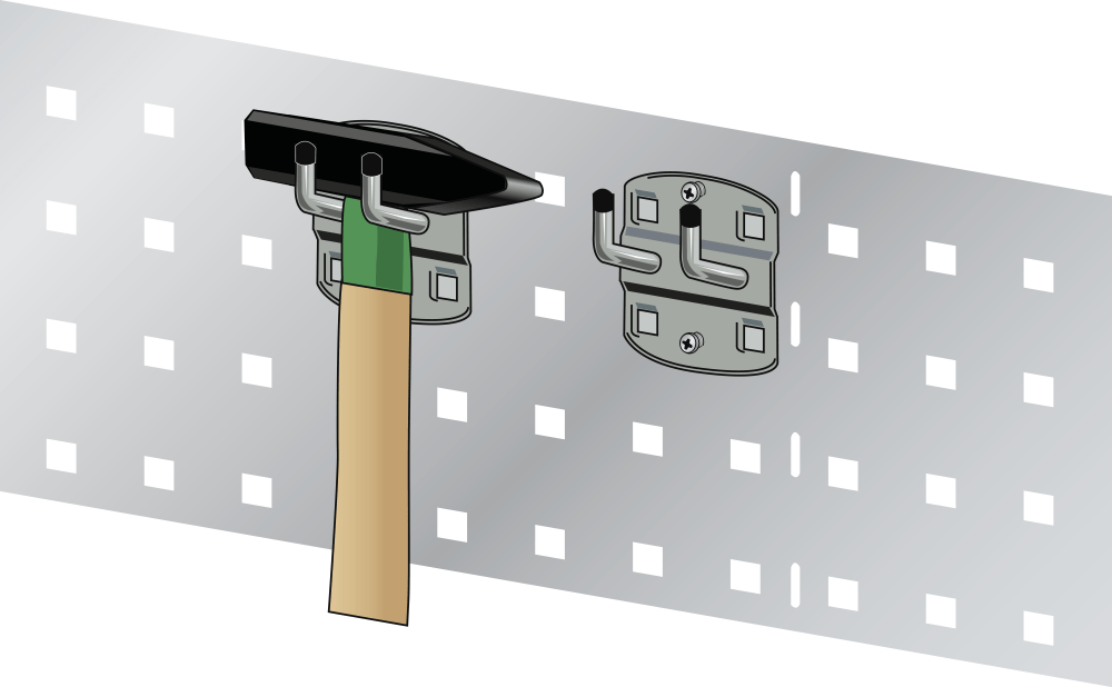 Tool holders vertical double (L) 35mm 5 pcs.