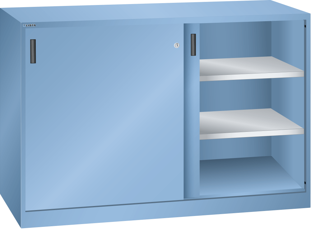 Sliding-door cabinet (WxDxH) 1500x400x1000mm KEY Lock R5012