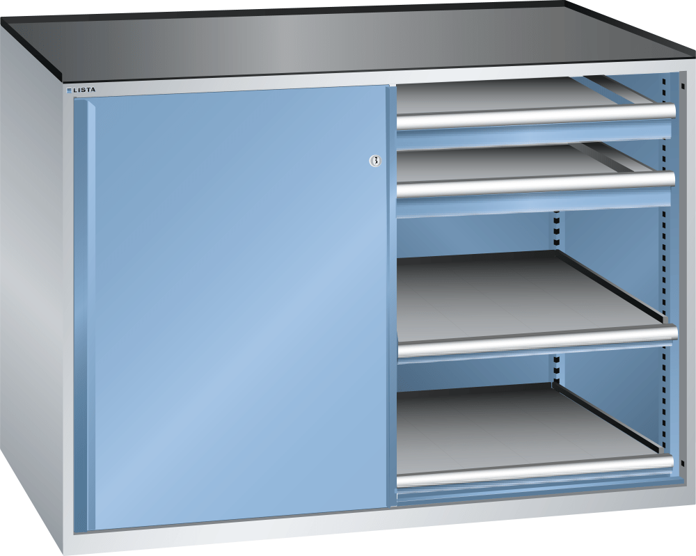 Drawer cabinet 2x36x36E (WxDxH) 1430x780x1020mm KEY Lock R5012