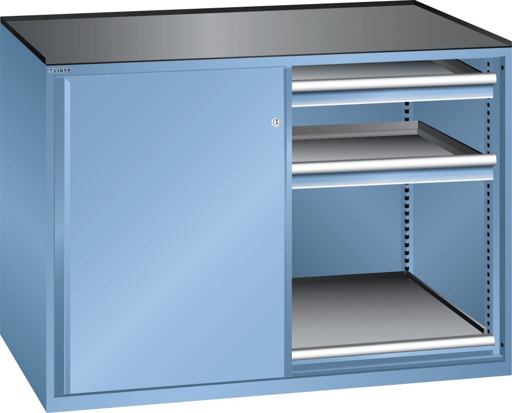 Drawer cabinet 2x36x36E (WxDxH) 1430x780x1020mm KEY Lock R5012