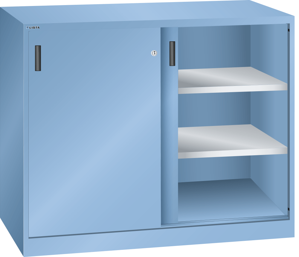 Sliding-door cabinet (WxDxH) 1250x400x1000mm KEY Lock R5012