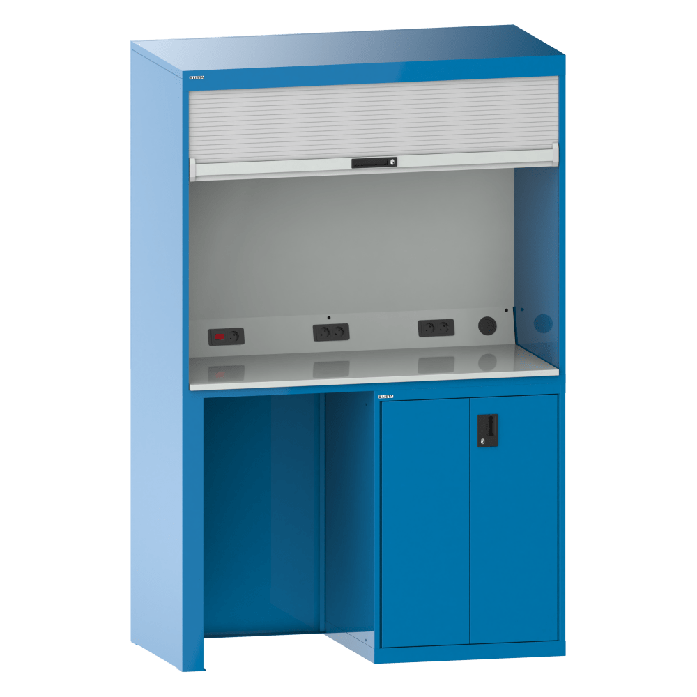 Quality Station 2x36x36E (WxDxH) 1434x725x2200mm GB R5012