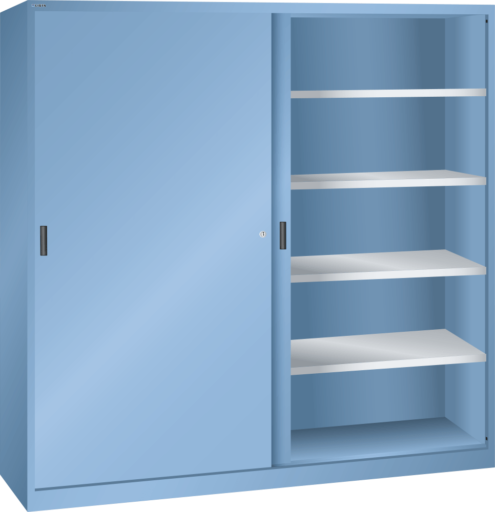 Sliding-door cabinet (WxDxH) 2000x580x1950mm KEY Lock R5012