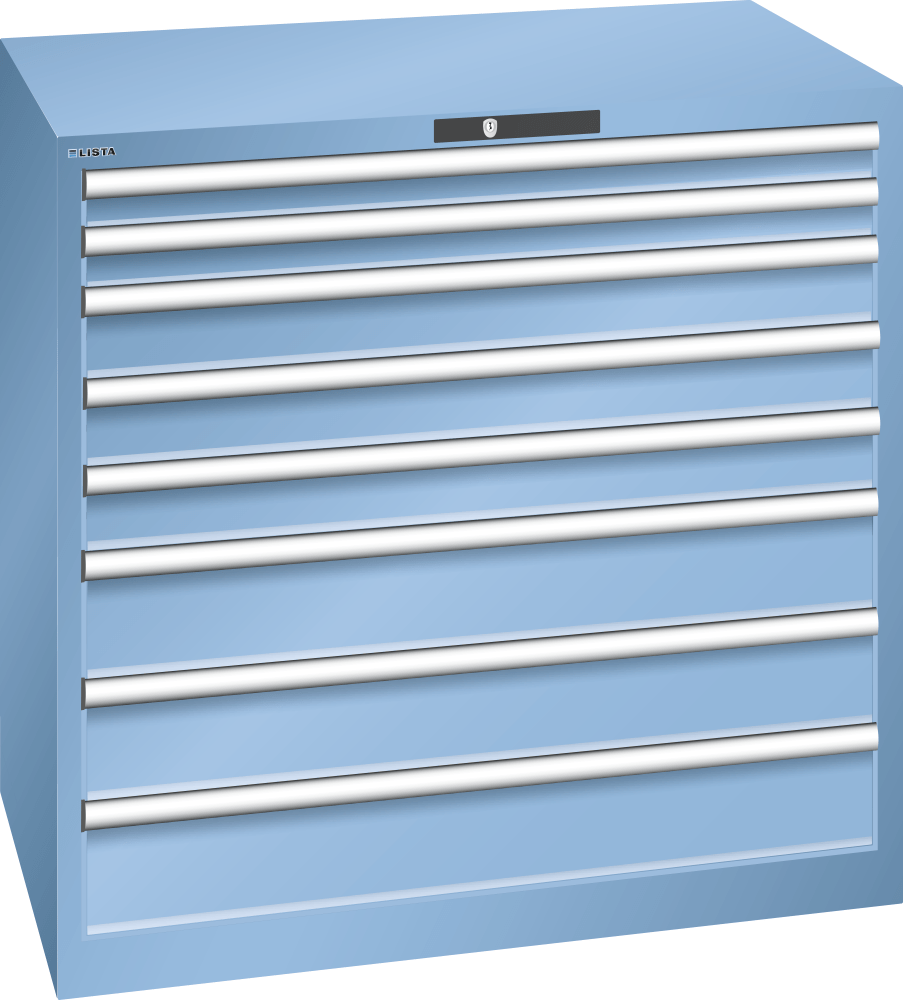 Drawer cabinet 54x36E (WxDxH) 1023x725x1000mm KEY Lock R5012