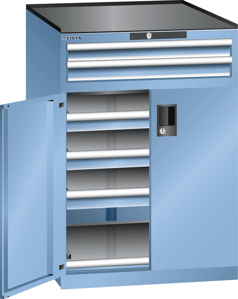Drawer cabinet 36x36E (WxDxH) 717x753x1020mm RFID Lock R5012