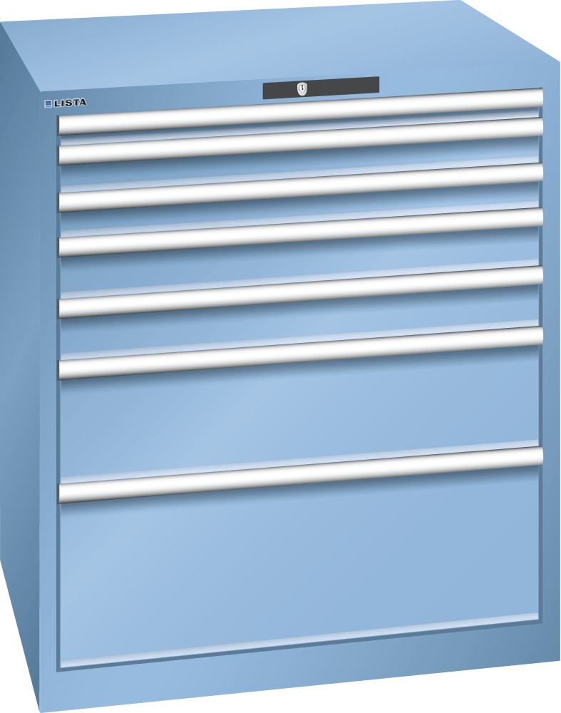 Drawer cabinet 45x36E (WxDxH) 870x725x1000mm RFID Lock R5012