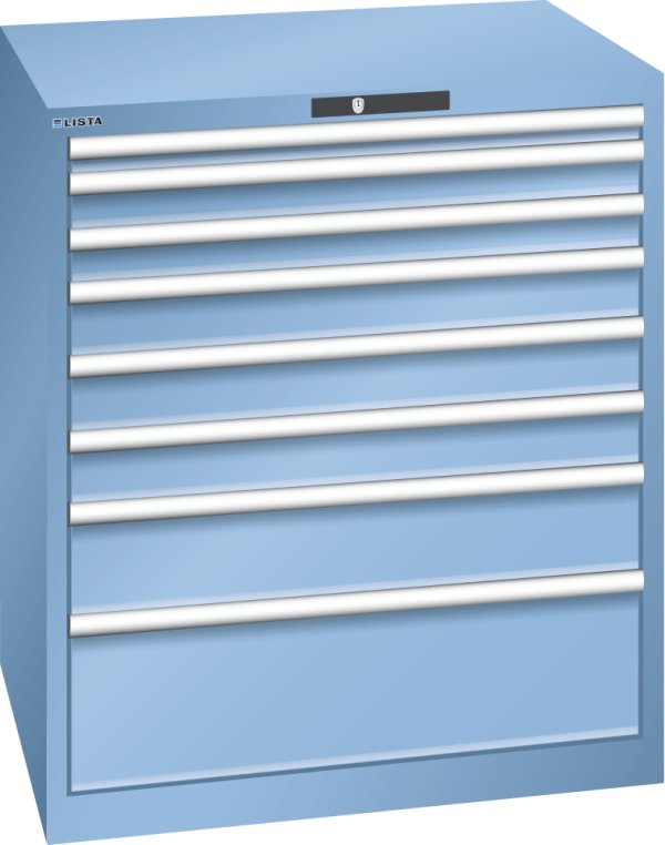 Drawer cabinet 45x36E (WxDxH) 870x725x1000mm RFID Lock R5012