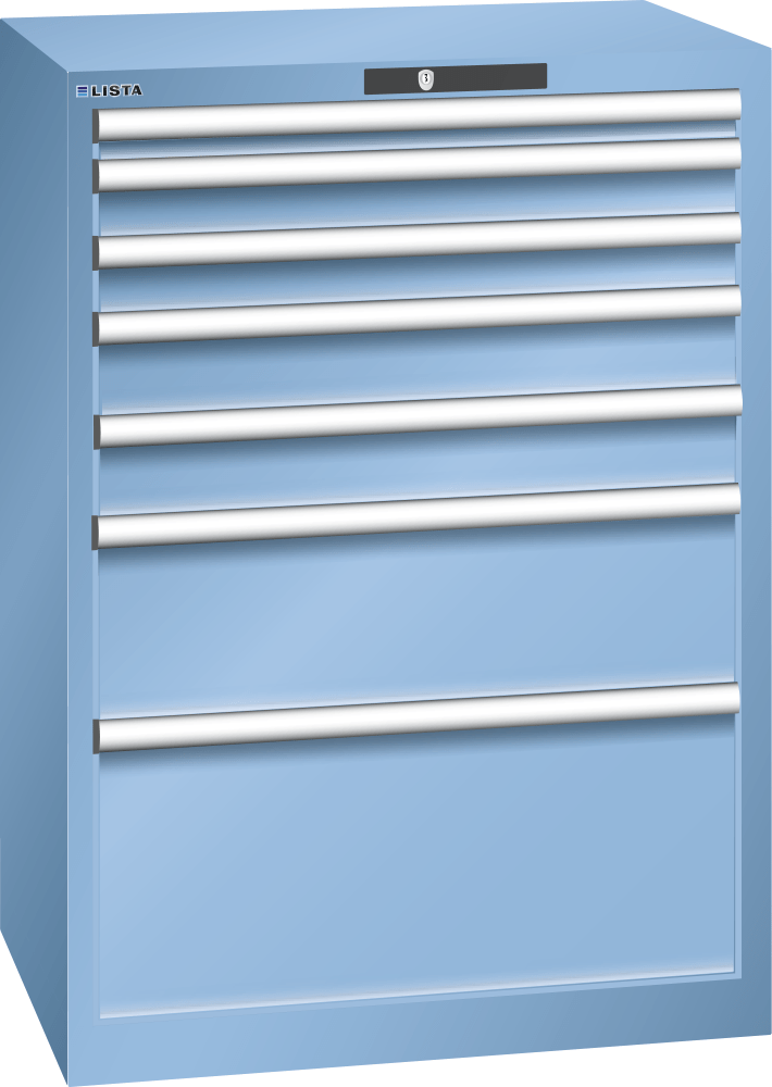 Drawer cabinet 36x27E (WxDxH) 717x572x1000mm RFID Lock R5012