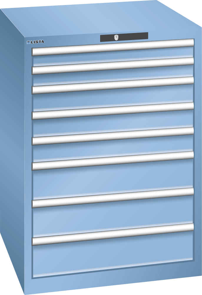 Drawer cabinet 36x36E (WxDxH) 717x725x1000mm KEY Lock R5012