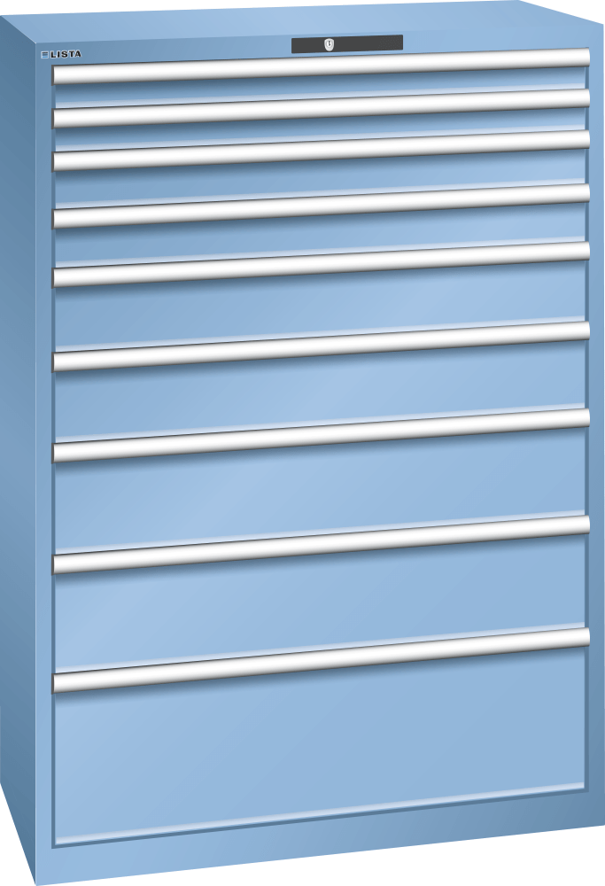Drawer cabinet 54x27E (WxDxH) 1023x572x1450mm RFID Lock R5012