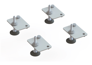 Levelling foot set