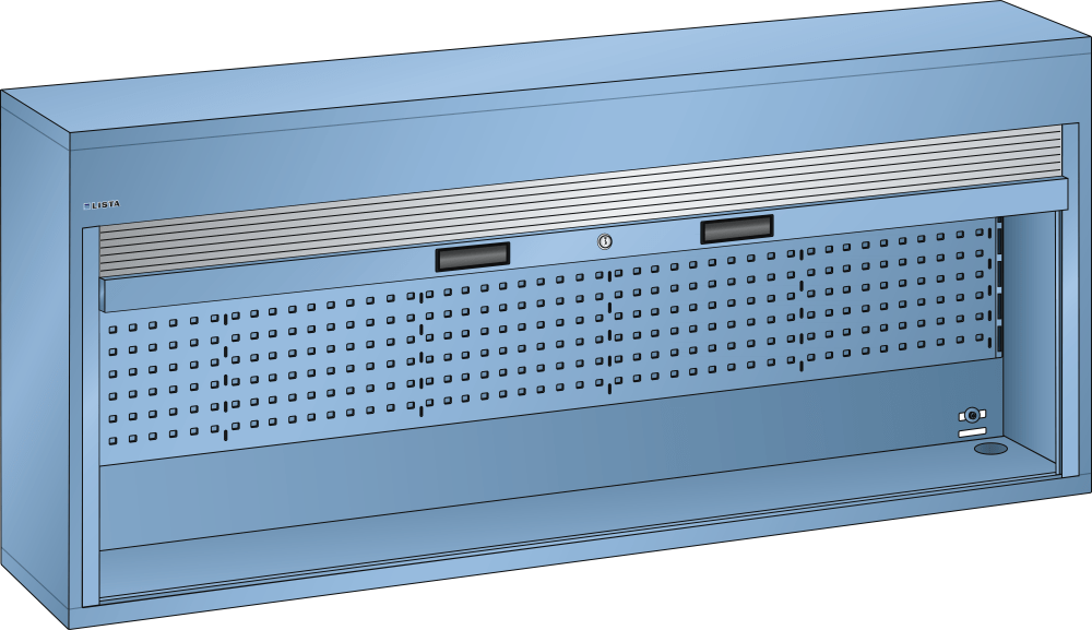 Overhead cabinet (WxDxH) 2000x250x800mm KEY Lock R5012