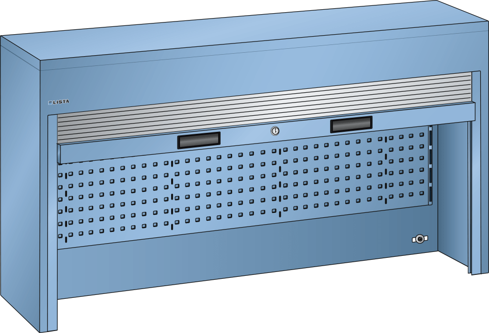 Top-mounted cabinet (WxDxH) 1500x250x1050mm KEY Lock R5012
