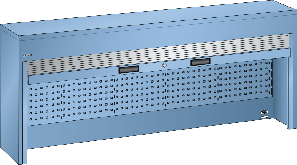 Top-mounted cabinet (WxDxH) 2000x250x1050mm KEY Lock R5012
