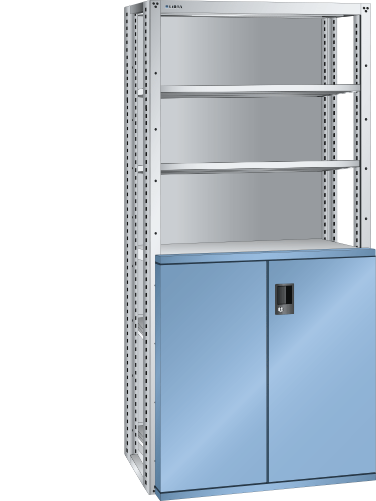 Add-on shelf 54x36E (WxDxH) 1020x706x2200mm