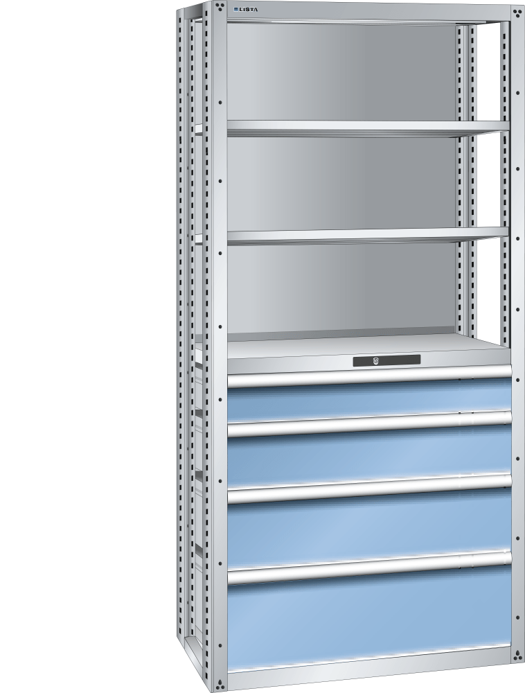 Add-on shelf 54x36E (WxDxH) 1020x706x2200mm