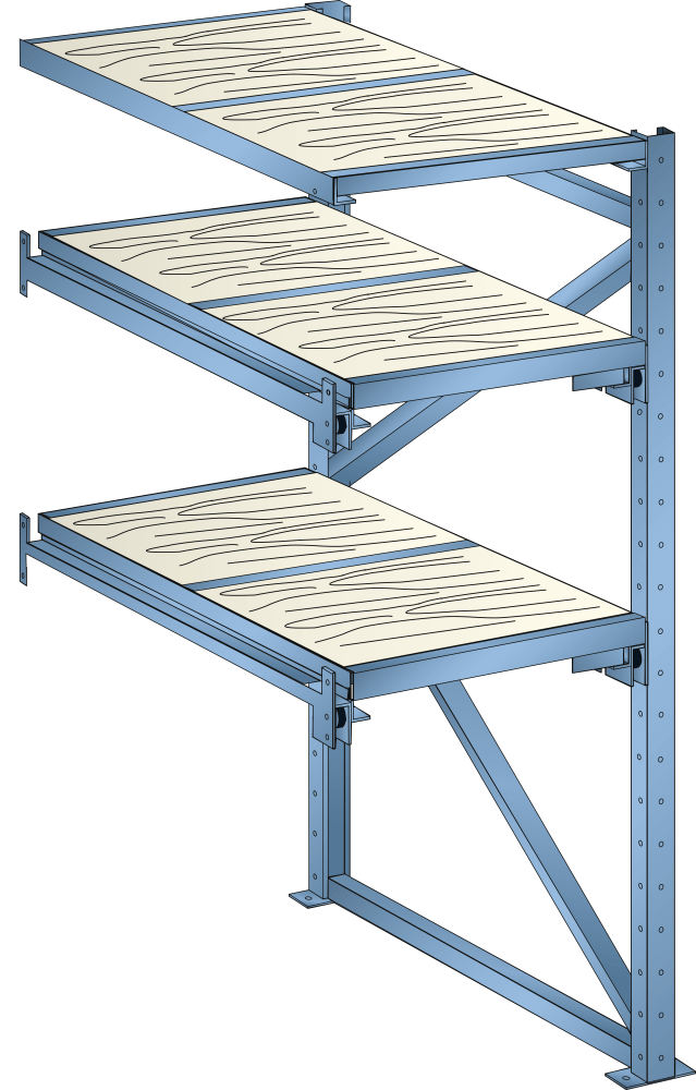 Add-on shelf (WxDxH) 890x1260x2000mm R5012