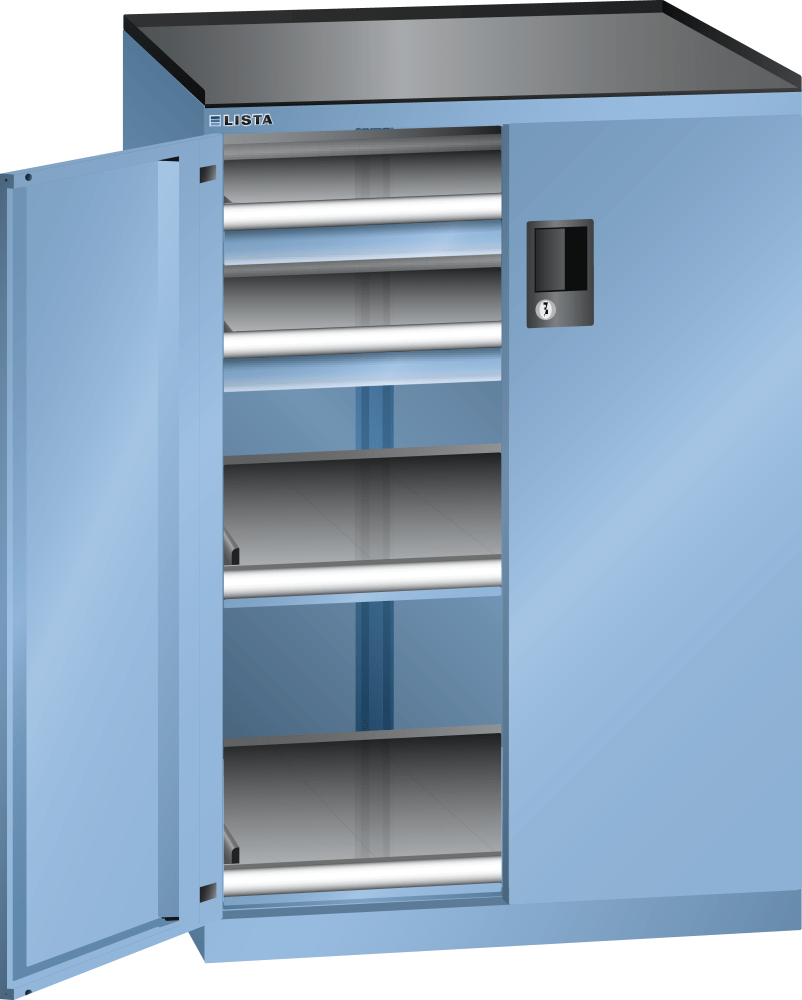 Drawer cabinet 36x36E (WxDxH) 717x753x1020mm RFID Lock R5012