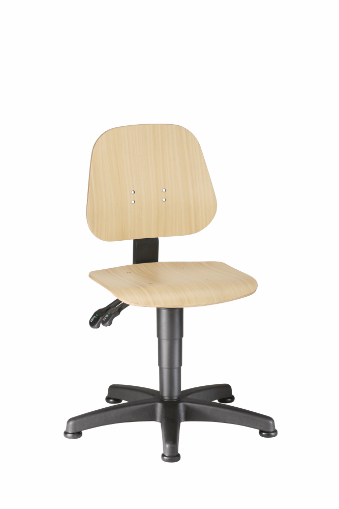 Swivel chair with gliders 440-620mm Beech