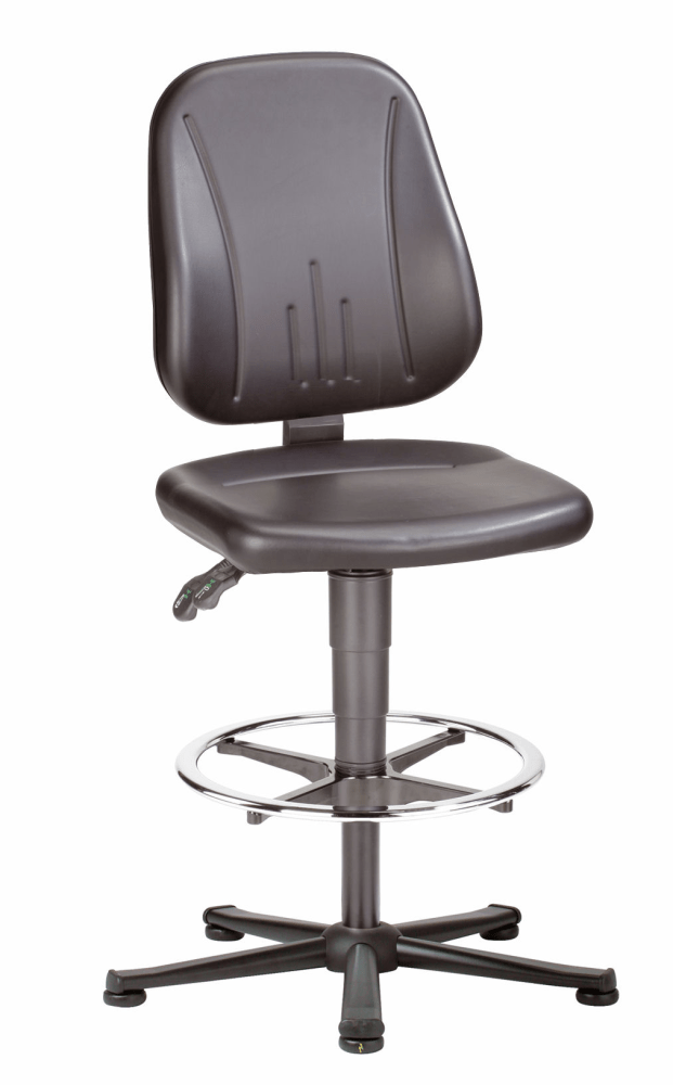 Swivel chair with gliders and base ring 580-850mm ESD Fabric