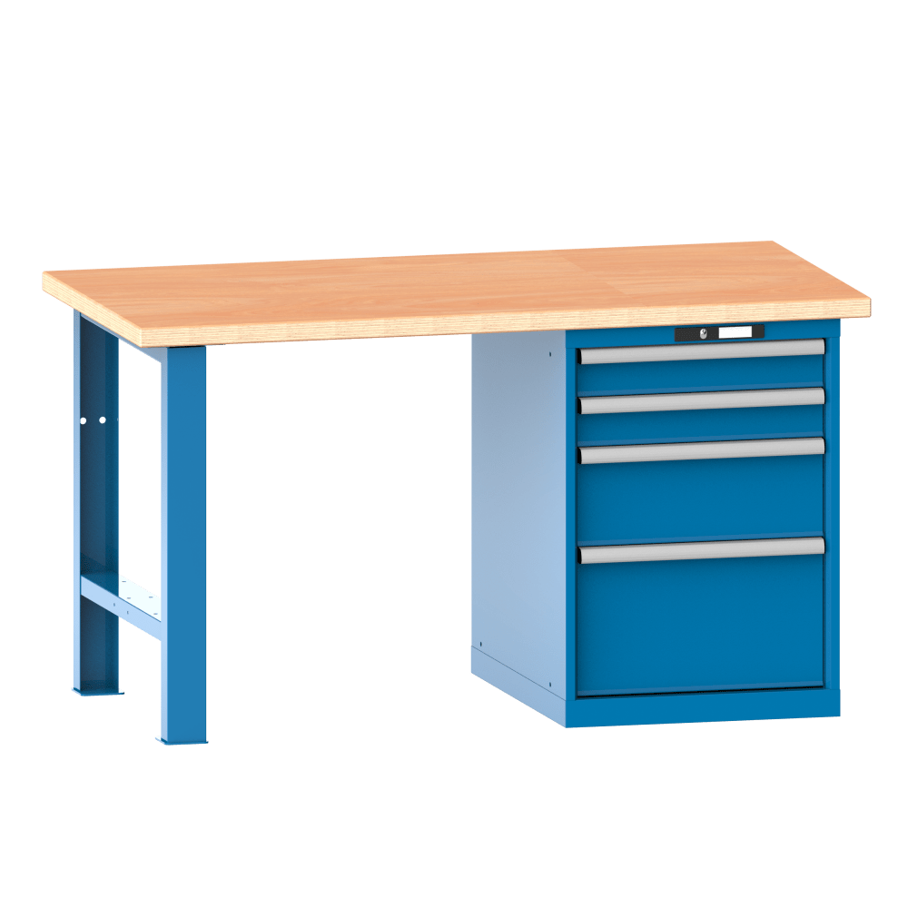 Workbench 27x36E (WxDxH) 1500x750x840mm Multiplex KEY Lock R5012
