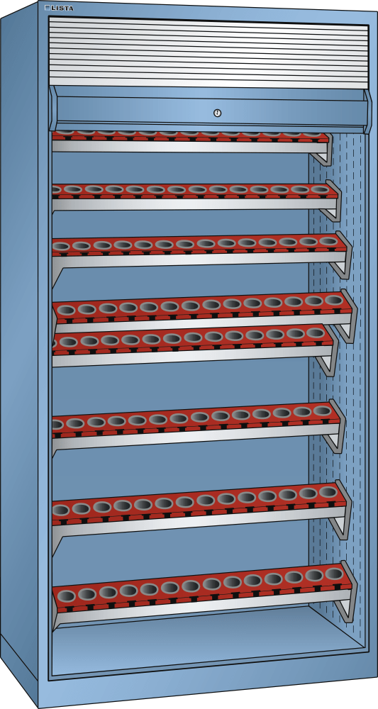 NC cabinet 54x27E (WxDxH) 1038x691x1950mm ISO-SK 40
