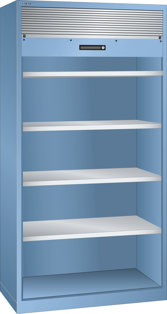 Roller shutter cabinet (WxDxH) 1000x580x1950mm KEY Lock R5012