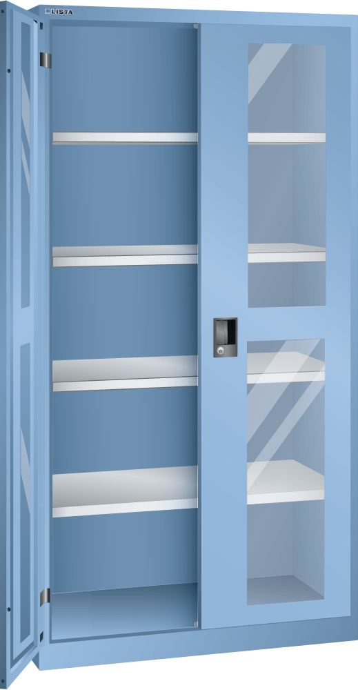 Hinged door cabinet (WxDxH) 1000x400x1950mm RFID Lock R5012