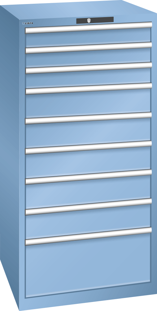 Drawer cabinet 36x36E (WxDxH) 717x725x1450mm KEY Lock R5012
