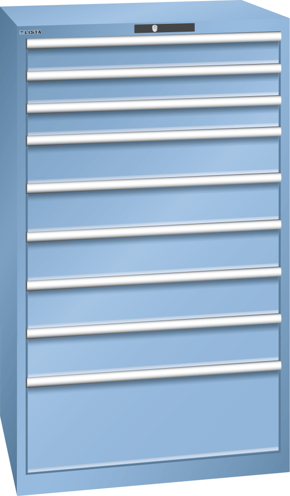 Drawer cabinet 45x36E (WxDxH) 870x725x1450mm RFID Lock R5012