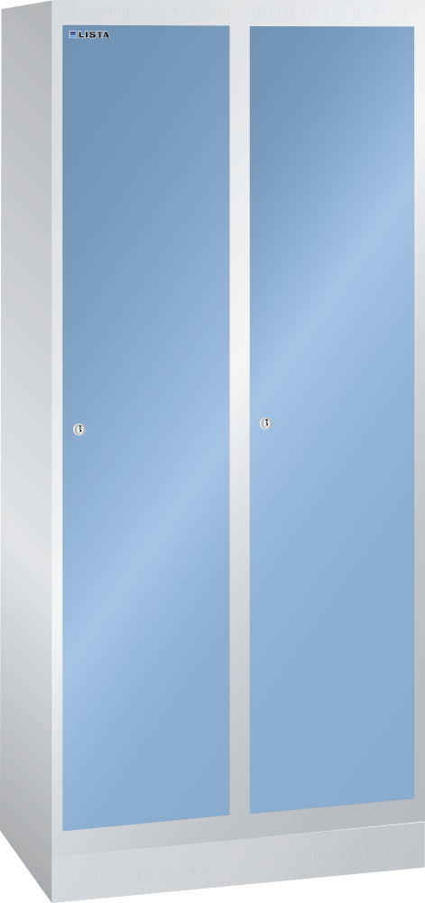 Clothes locker (WxDxH) 800x500x1800mm 2 compartments