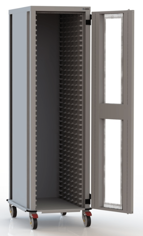Medical device cabinet (WxDxH) 552x735x1410mm KEY Lock R7035