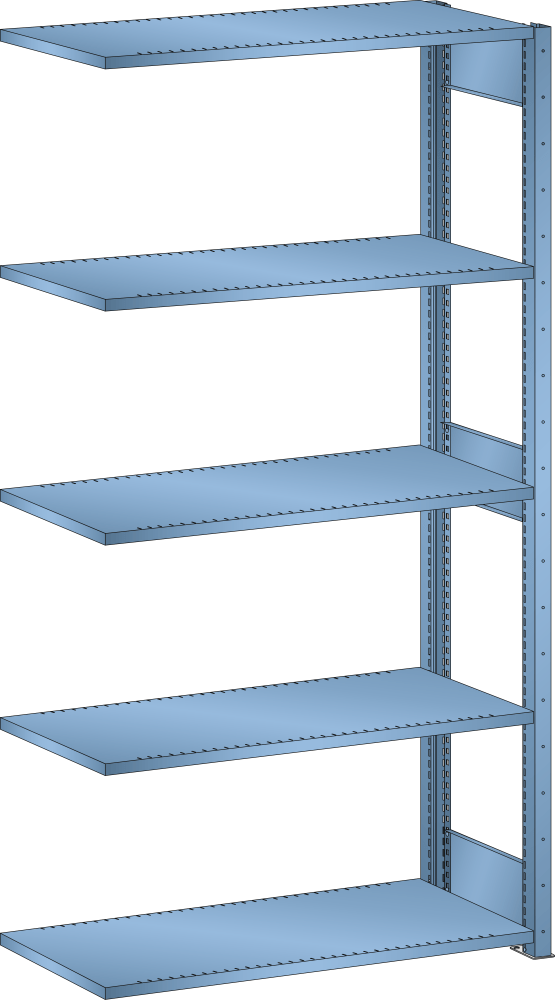 Add-on shelf L1006 (WxDxH) 1000x400x2000mm 160kg R5012