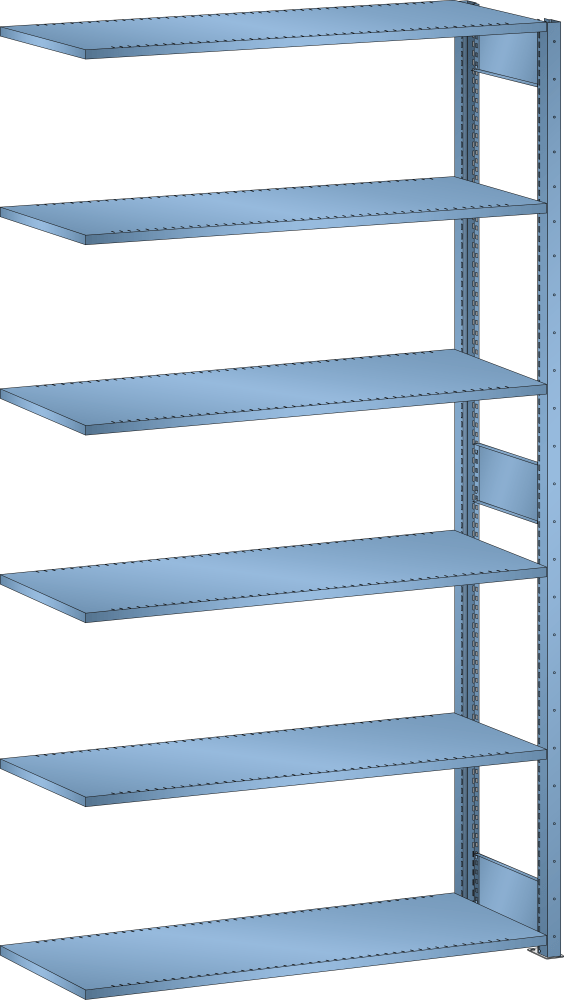 Add-on shelf L1006 (WxDxH) 1300x500x2500mm 220kg R5012