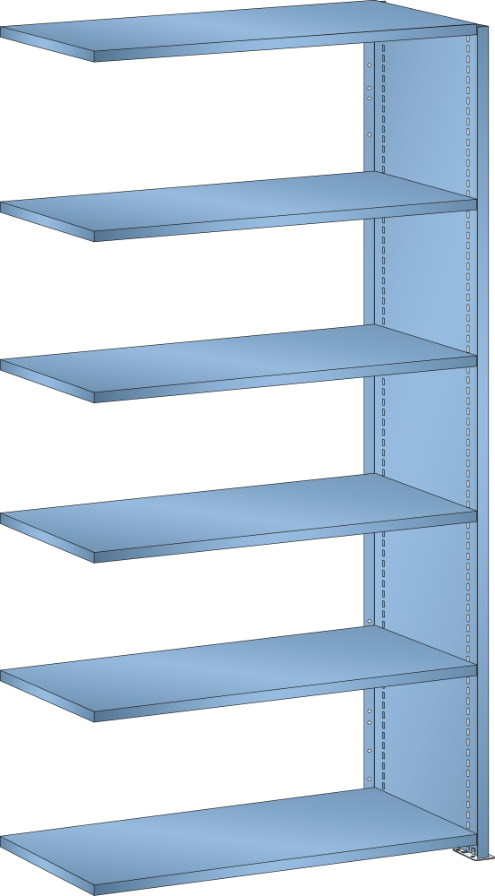 Add-on shelf L1006 (WxDxH) 1000x500x2000mm 160kg R5012