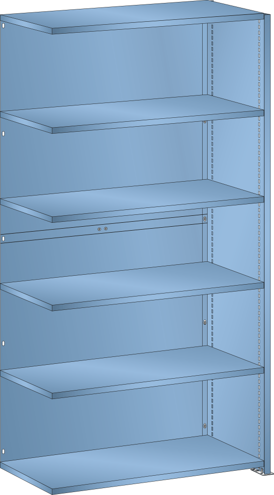 Add-on shelf L1006 (WxDxH) 1000x350x2000mm 80kg R5012