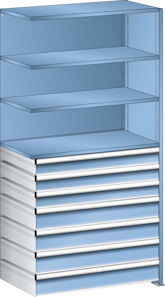 Add-on shelf L1006 (WxDxH) 1000x500x2000mm 160kg R5012
