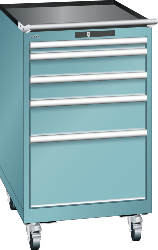 Drawer cabinet mobile 27x36E (WxDxH) 564x725x990mm