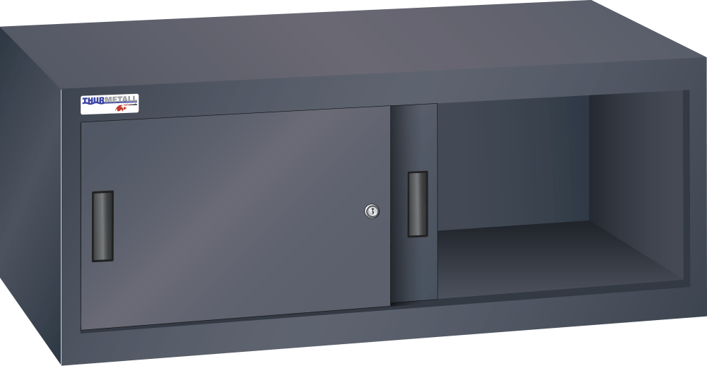 Wall-mounted cabinet (WxDxH) 2000x300x800mm R7016