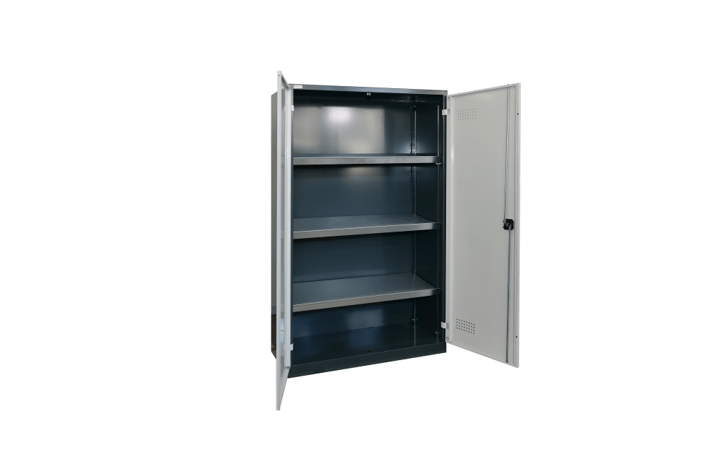 Oil cabinet (WxDxH) 1250x500x1950mm KEY Lock R7016