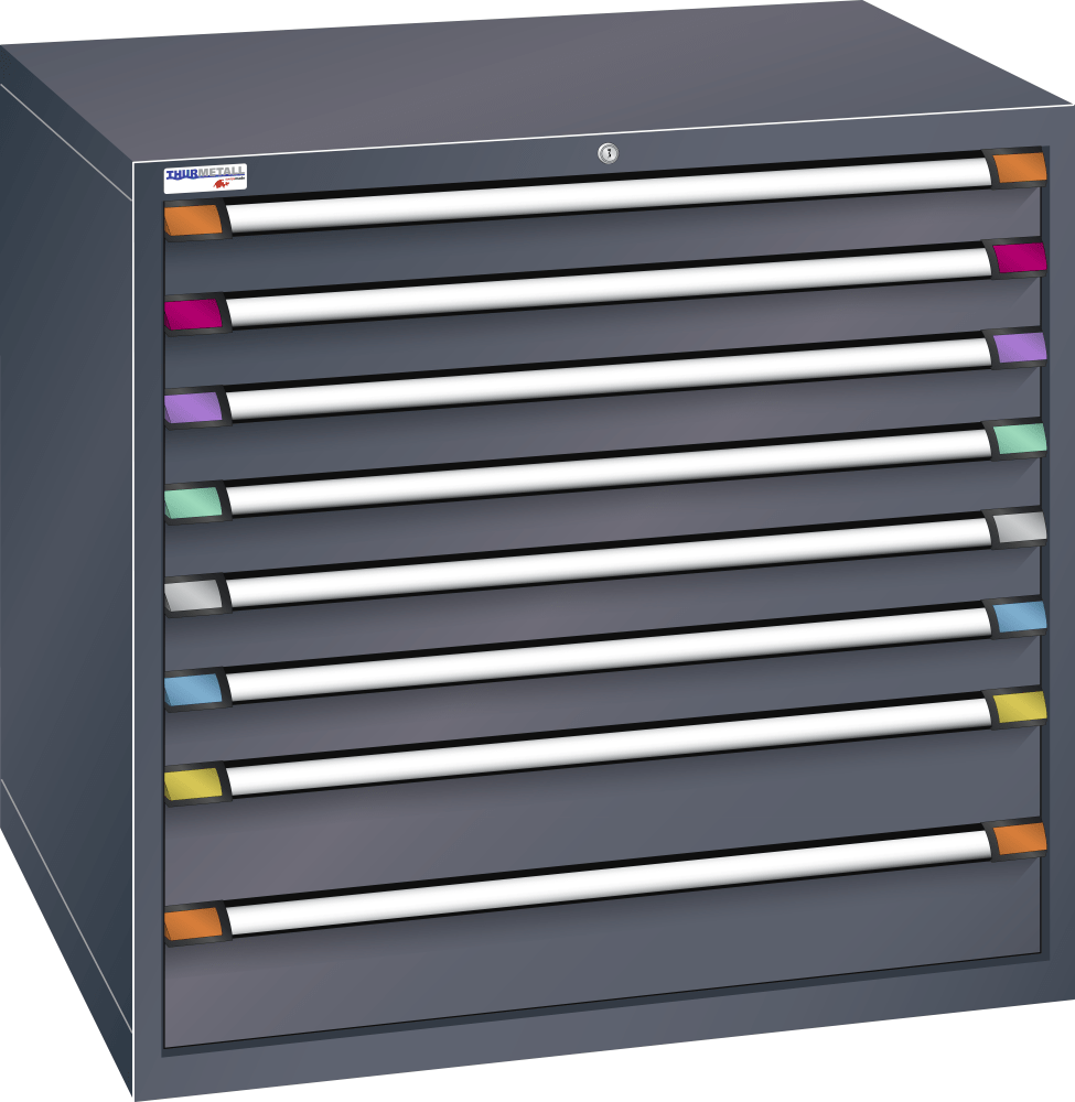 Drawer cabinet (WxDxH) 1005x695x1000mm KEY Lock R7016