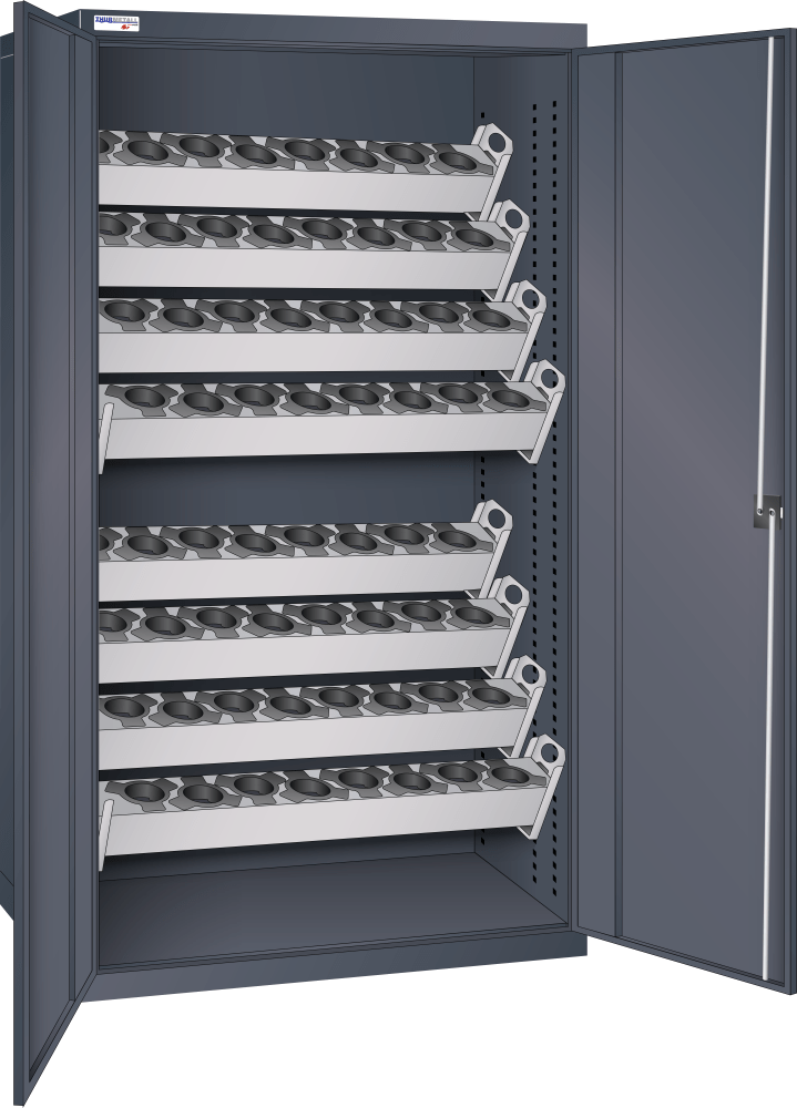 NC cabinet 1005x720x1950mm VDI 30-40-50-60 KEY Lock R7016