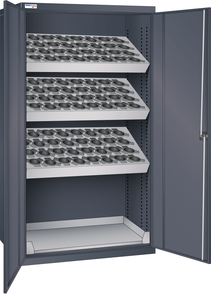 NC cabinet 1005x720x1950mm  ISO-SK 30-40-50 KEY Lock R7016